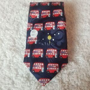 Crest of London Double Decker Bus Tie